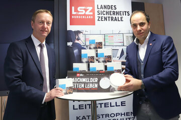 Landeshauptmann-Stellvertreter Johann Tschürtz und Christian Spuller, Geschäftsführer der Landessicherheitszentrale Burgenland