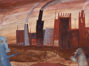 „Die Begegnung“ aus dem Zyklus Das Irrsein hat schon begonnen