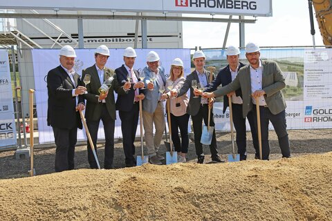 Spatenstich der Schlumberger Sektproduktion mit Landesrat Schneemann