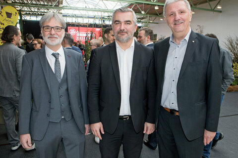 Messeleiter Markus Tuider, Landesrat Mag. Heinrich Dorner und Kommerzialrat Siegfried Fleischhacker (v.l.).