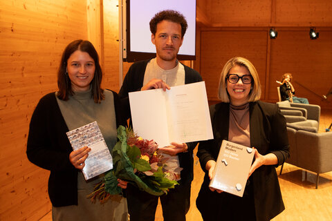 Architekt und Bauherr Thomas Kügerl schuf mit Birgit Szuppin das Wohnhaus haus sz, für das die Jury den Preis ausstellte.