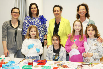 landeshauptmann-Stellvertreterin Astrid Eisenkopf beim Mini Girls Day 2024 in Eisenstadt