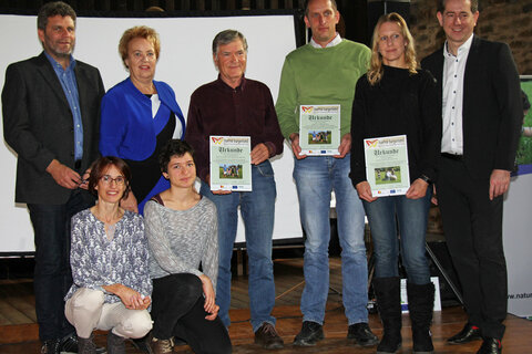 Auch die innovativen Partner aus Landwirtschaft und Naturschutz wurden von Landtagspräsidentin Verena Dunst und Mag. Christian Vlasich, Bürgermeister Lockenhaus, vor den Vorhang geholt