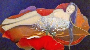 Träumende Mohnblume