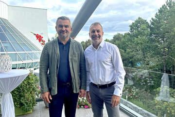 Sportlandesrat Mag. Heinrich Dorner und Günter Kurz, Präsident des Burgenländischen Tennisverbandes (BTV).