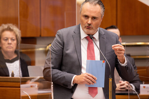 Budgetrede von Finanzlandesrat Landeshauptmann Hans Peter Doskozil zum Landesvoranschlag 2021.