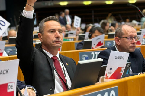 LAbg. Robert Hergovich, der das Burgenland im Ausschuss der Regionen (AdR) vertritt, am Dienstag bei der Plenartagung in Brüssel.