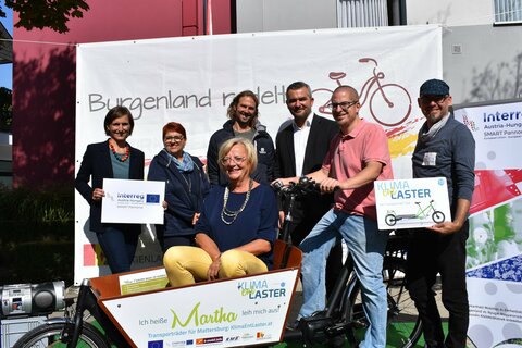 Landesrat Heinrich Dorner bei dem Projekt KlimaEntLaster