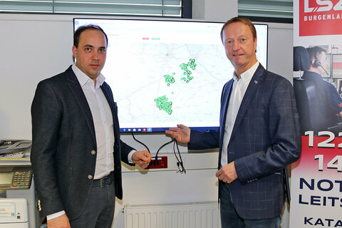 Georeferenzierung gibt Aufschluss über Einsatzort der Sicherheitspartner