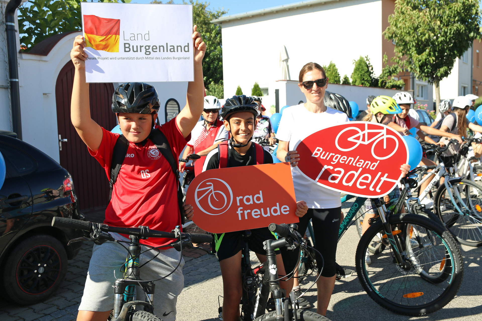 Gemeinsame Radfahrt