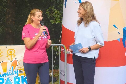 Landesrätin Daniela Winkler im Interview mit Moderatorin Erlisabeth Gamauf.