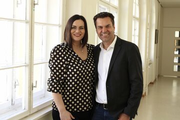 Landeshauptmann-Stellvertreterin Astrid Eisenkopf und Didi Tunkel, Geschäftsführer von Burgenland Tourismus