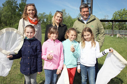 Brigitte Maria Renner, BEd, MA, Leiterin Schulcluster, Landesrätin Mag.a (FH) Daniela Winkler, Bildungsdirektor Mag. Heinz Josef Zitz, DI Johannes Ehrenfeldner, Nationalparkdirektor