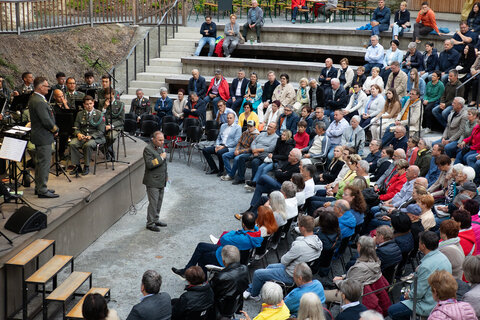 Die Militärmusik Burgenland lud am Freitagabend zum Friedenskonzert 2.0 in die Burgarena nach Schlaining.