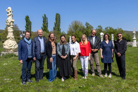 Landeshauptmann-Stellvertreterin Anja Haider-Wallner und Landesrätin Mag.a (FH) Daniela Winkler beim Welterbetag in Winden zum 25-jährigen Bestehen der Welterbestätte Fertö-Neusiedler See.