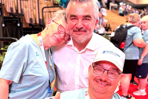 Landesrat Heinrich Dorner feierte mit den burgenländischen Athletinnen und Athleten die Eröffnung der 9. Nationalen Sommerspiele.