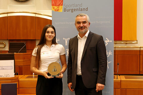 Landesrat Heinrich Dorner übergab die Wolfgang Mesko Talente Trophy 2025 an burgenländischen Sportnachwuchs