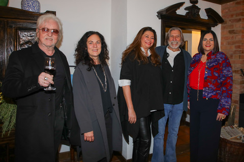 Landeshauptmann-Stellvertreterin Astrid Eisenkopf mit Norbert Blecha, Katrin Blecha-Ehrbar, Charlotte Toth-Kanyak, 2. Vizebürgermeisterin Eisenstadt Vizebürgermeisterin und der österreichischen Musiker, Literat, Drehbuchautor und Filmemacher Reinhold Bilgeri