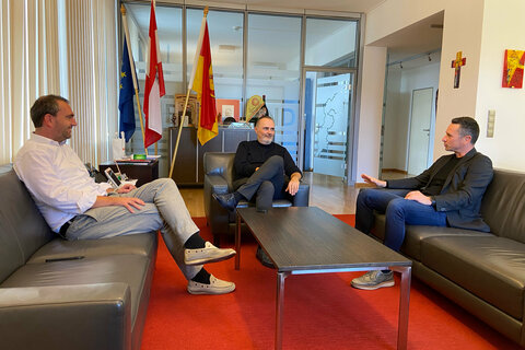 Besprechung LH Doskozil mit Klubobmann Hergovich und Büroleiter Oschep