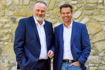 Landeshauptmann Tourismusreferent Hans Peter Doskozil und Burgenland Tourismus-Geschäftsführer Didi Tunkel.