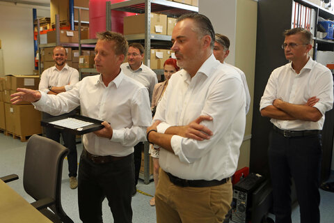 Landeshauptmann Hans Peter Doskozil infomierte sich über die Produktion