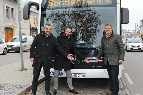 Infrastrukturlandesrat Heinrich Dorner, VOR-GF Thomas Bohrn MBA, VOR-GF Mag. Wolfgang Schroll