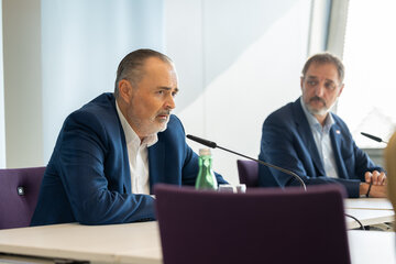 LH Hans Peter Doskozil mit AK-Präsident Gerhard Michalitsch.