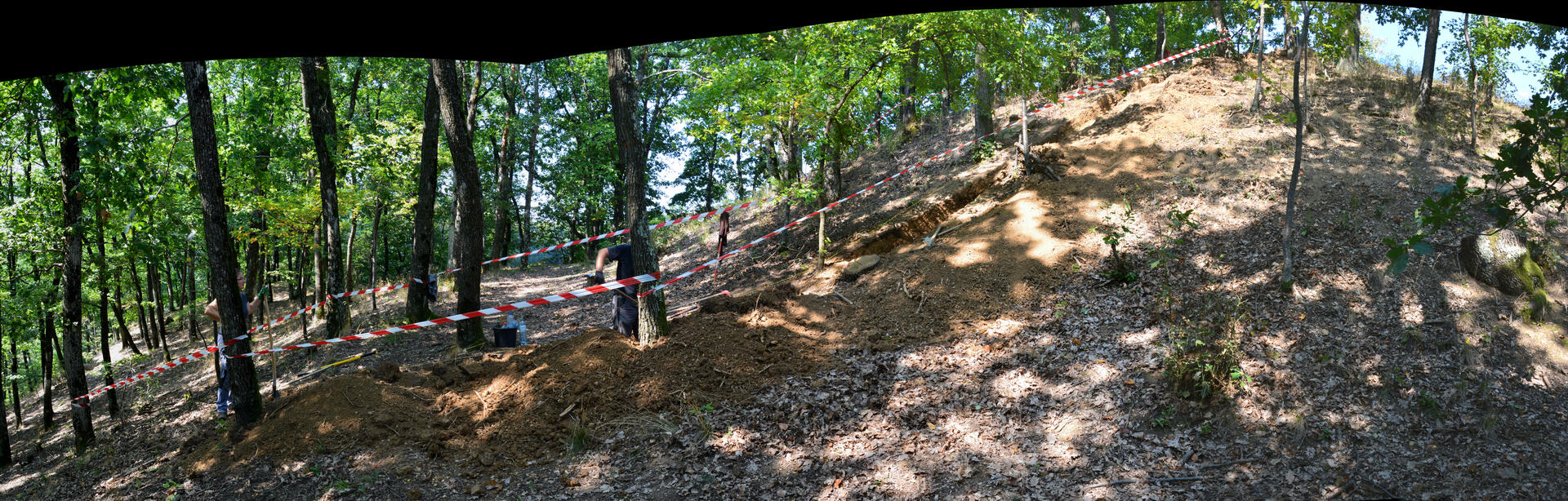 © BDA / Foto: N. Franz Grabungsschnitt entlang des Steilhanges, Foto: N. Franz