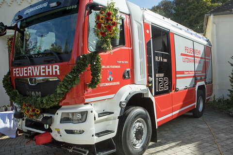 Das neue Rüstlöschfahrzeug RLFA 3000 der Freiwilligen Feuerwehr Lutzmannsburg.