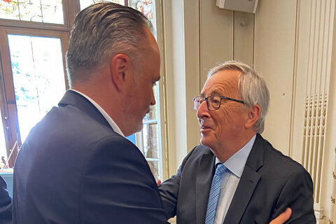 LH Hans Peter Doskozil mit Jean-Claude Juncker