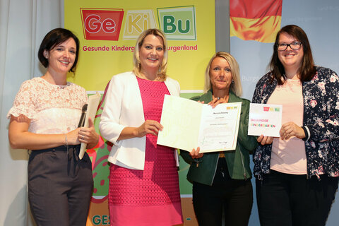 Landesrätin Daniela Winkler mit Kindergarten Drassmarkt