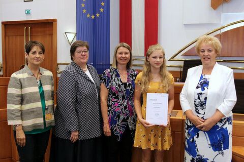 Europawissen burgenländischer SchülerInnen ausgezeichnet