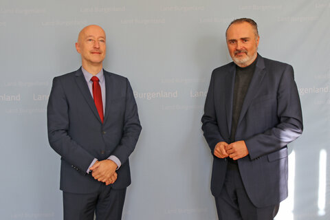 Superintendent Dr. Robert Jonischkeit auf Antrittsbesuch bei Landeshauptmann Hans Peter Doskozil
