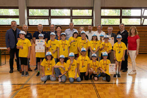 Die 4. Klasse der Volksschule Sigleß erreichte den 2. Platz.