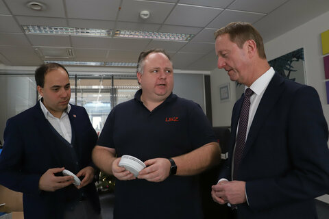 Landeshauptmann-Stellvertreter Johann Tschürtz und Christian Spuller, Geschäftsführer der Landessicherheitszentrale Burgenland