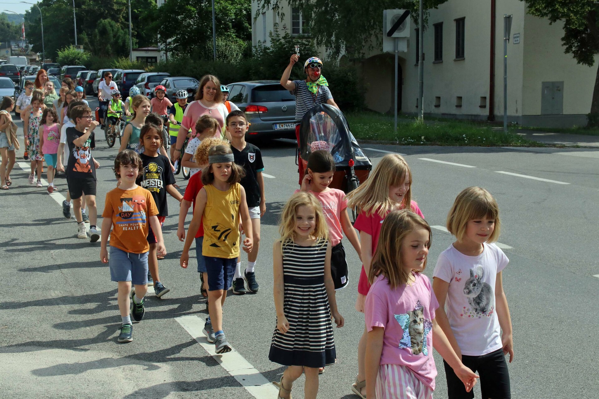 Radfreunde auf dem Weg ins Landhaus