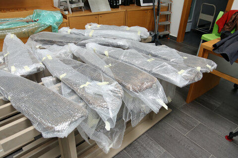 Holzfragmente aus dem 3. Jahrhundert n. Chr.