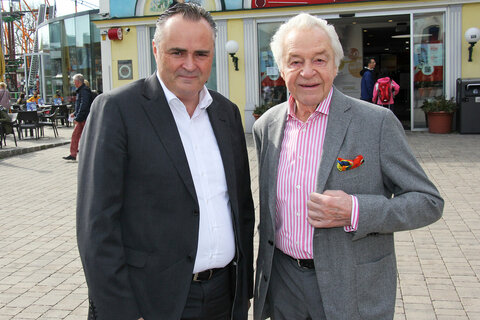 Landeshauptmann Hans Peter Doskozil mit Harald Serafin