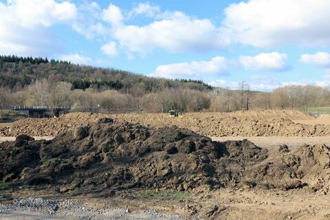 Das Areal in Stoob auf dem der neue Stützpunkt der Baudirektion errichtet wird