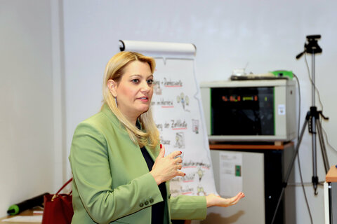 Landesrätin Winkler während ihres Statements