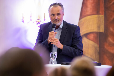 Landeshauptmann Hans Peter Doskozil bei seiner Festrede