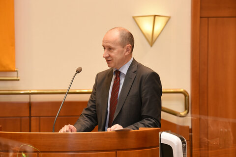 E. Dr. Vasyl Khymynets, Botschafter der Republik Ukraine in Österreich
