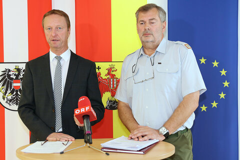 Feuerwehrreferent LH-Stv. Johann Tschürtz und LFW-Kdt. LBD Ing. Alois Kögl präsentierten das Ergebnis der Gebarungsprüfung des Landesfeuerwehrverbandes für die Jahre 2014 bis Oktober 2018