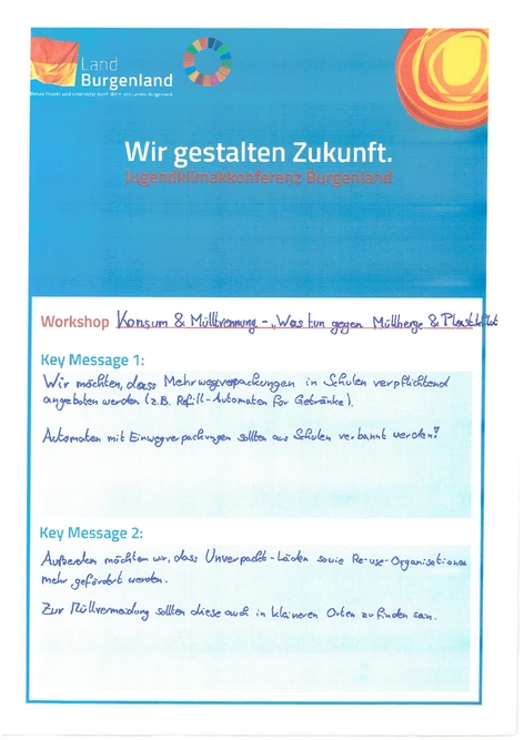 Key Messages WS Mülltrennung