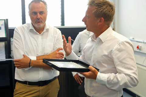 Landeshauptmann Hans Peter Doskozil mit Jürgen Rosenkranz