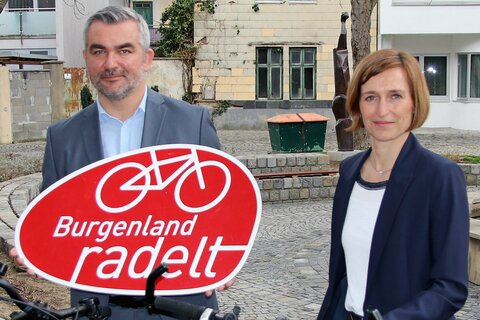 Landesrat Dorner präsentiert Maßnahmen zum Radland Burgenland