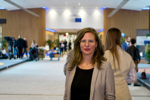 Landeshauptmann-Stellvertreterin Anja Haider-Wallner im Europäischen Parlament.