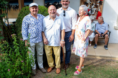 Manfred Leirer, Harro Pirch, Landesrat Heinrich Dorner und Eva Gold-Pirch (v.l.).