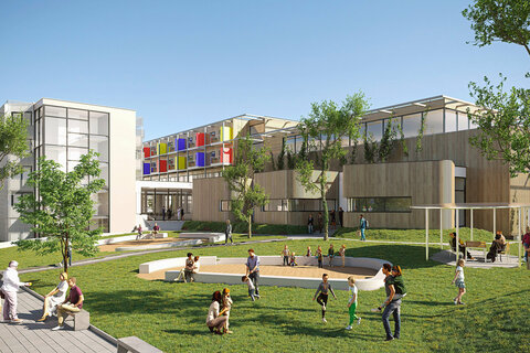 Entwürfe des geplanten Volksgruppenhauses