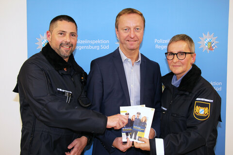 Erfahrungsaustausch von Landeshauptmann-Stellvertreter Tschürtz mit Magdalena Remling und Michael Toppmann von der Bayrischen Sicherheitswacht